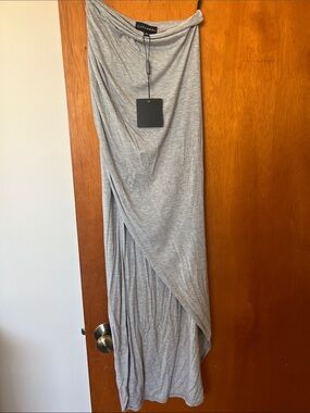 JLUXLABEL Light Gray Jersey Skirt - NEW WITH TAG